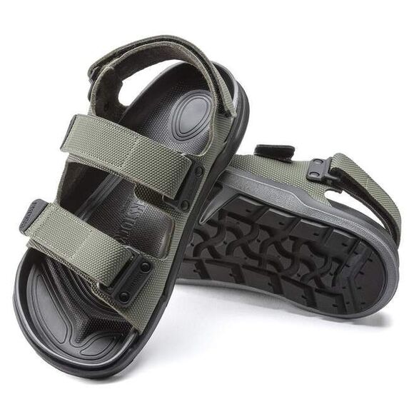 NEW Birkenstock Men’s Tatacoa Sandal In Futura Khaki Adjustable Strap Siz13 NIB